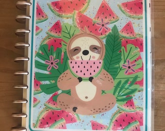 Sloth inspired Happy Planner covers. Planner covers, inserts, decoration