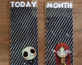 Nightmare before Christmas Today , week or month page marker. Available for pocket, personal, A5, mini and classic happy planner.