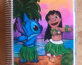 Classic Happy planner covers and pagemarkers in Lilo and stitch theme. Mini happy planner covers. Laminated with 10ml laminate.