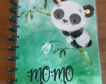 Personalized panda Planner covers. mini and classic happy planner covers. Erin Condren