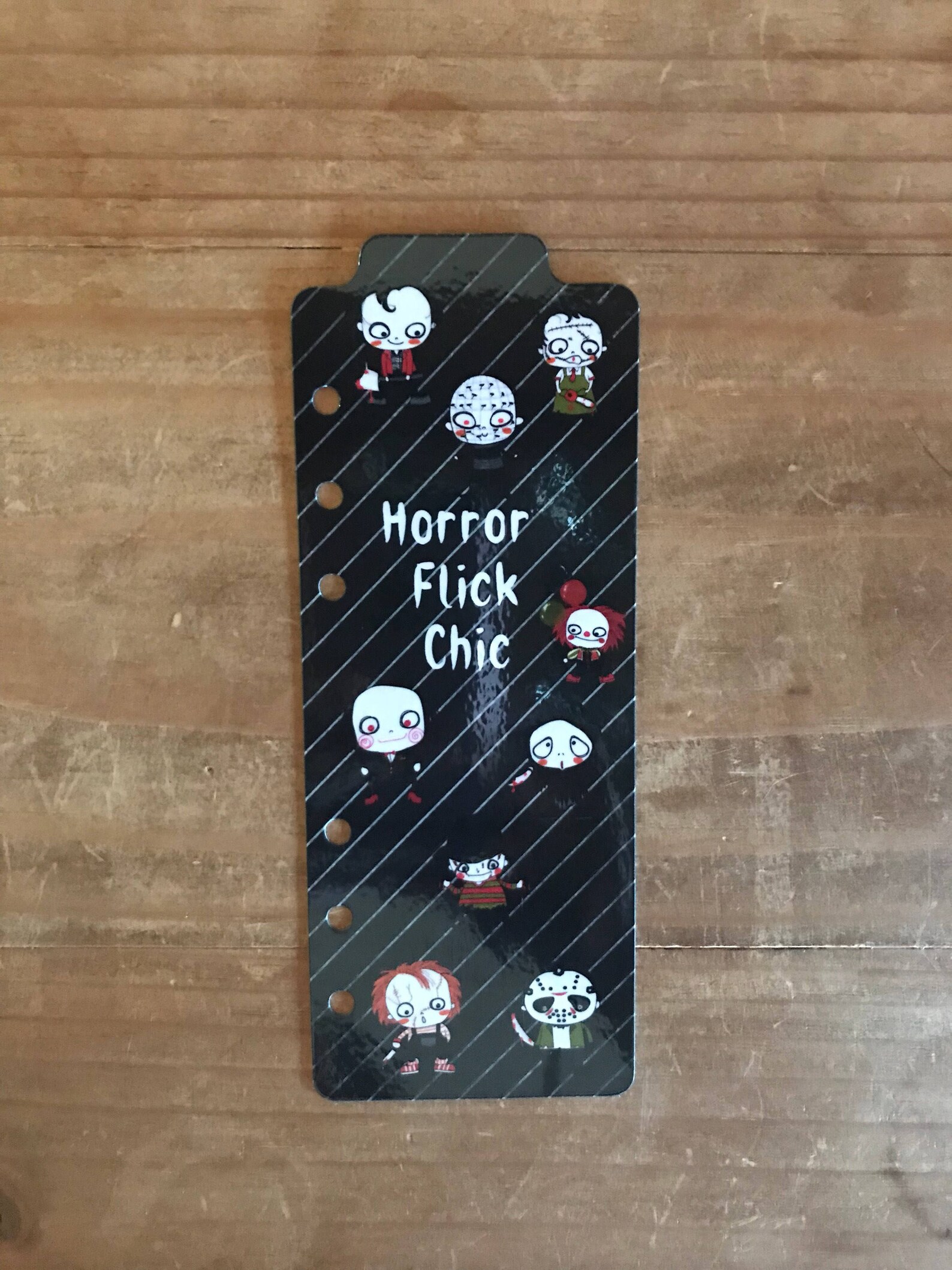 Horror Film Halloween Themed Planner Dividers. Each Divider Has a ...
