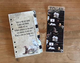 Wizzard planner dividers. Available for pocket, personal, foxy fix personal wide, recollections and A5 planners.