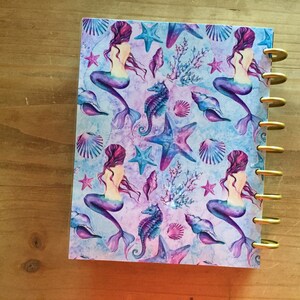 Mermaid Happy Planner Cover, Front and Back. Dashboard, Happy Planner ...
