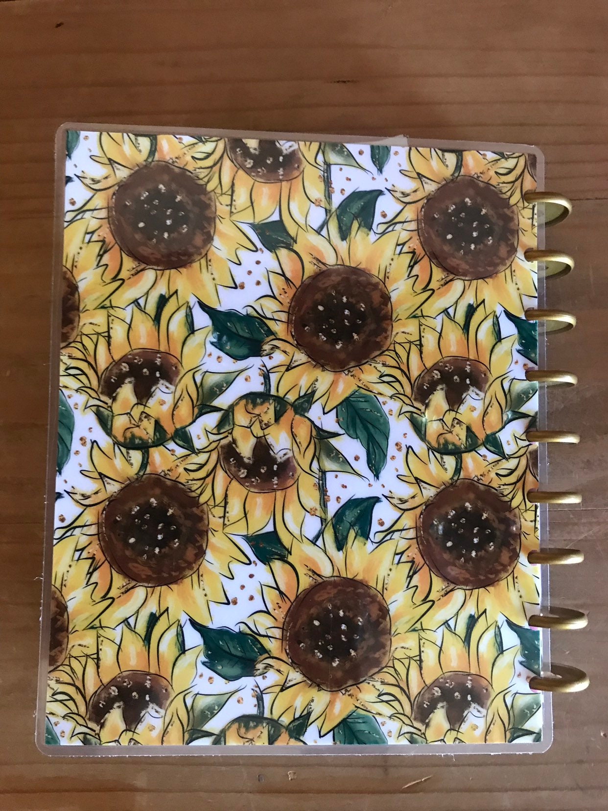 Summer Sunflower Happy Planner Cover Available for Mini and Etsy