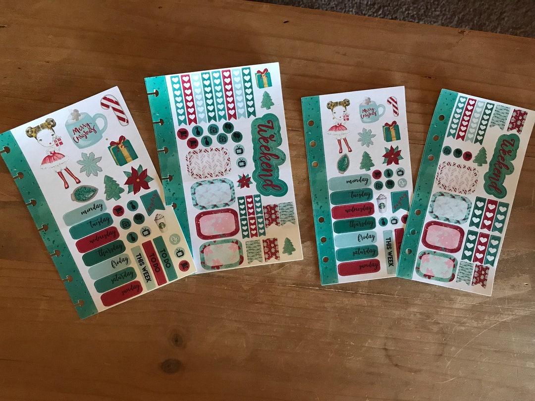 Personal Planner Christmas Weekly Sticker Kit. Mini Happy Planner ...