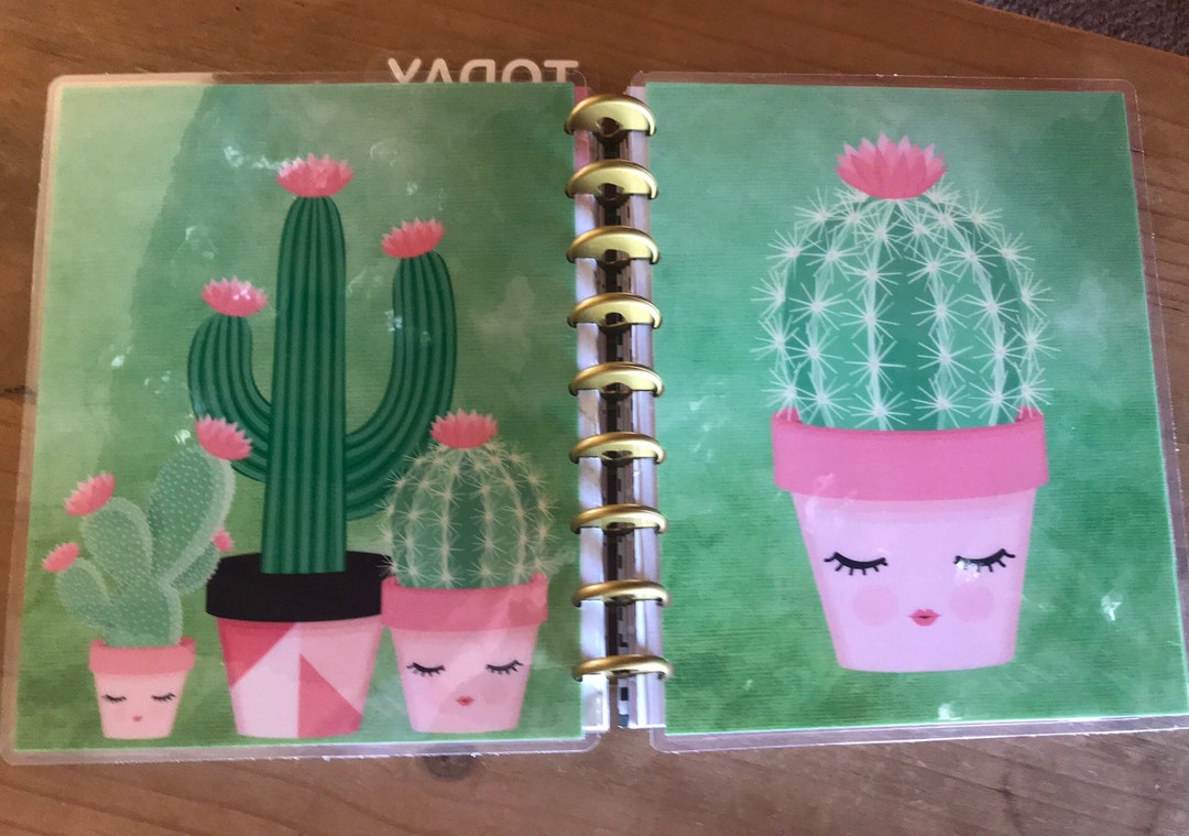 Cactus Planner Covers. Mini and Classic Happy Planner Covers. Erin