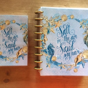 Happy Planner Cover / Seahorse Front and Back Cover / 