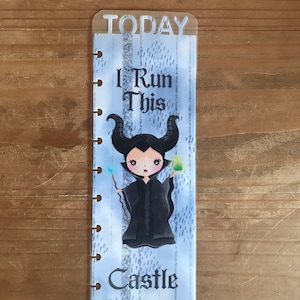 Disney pagemarker,  maleficent Planner bookmark - page marker in summer theme. planner accessories, supplies, planner inserts