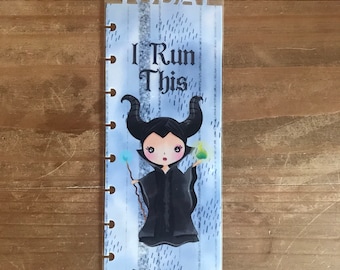 Disney pagemarker,  maleficent Planner bookmark - page marker in summer theme. planner accessories, supplies, planner inserts