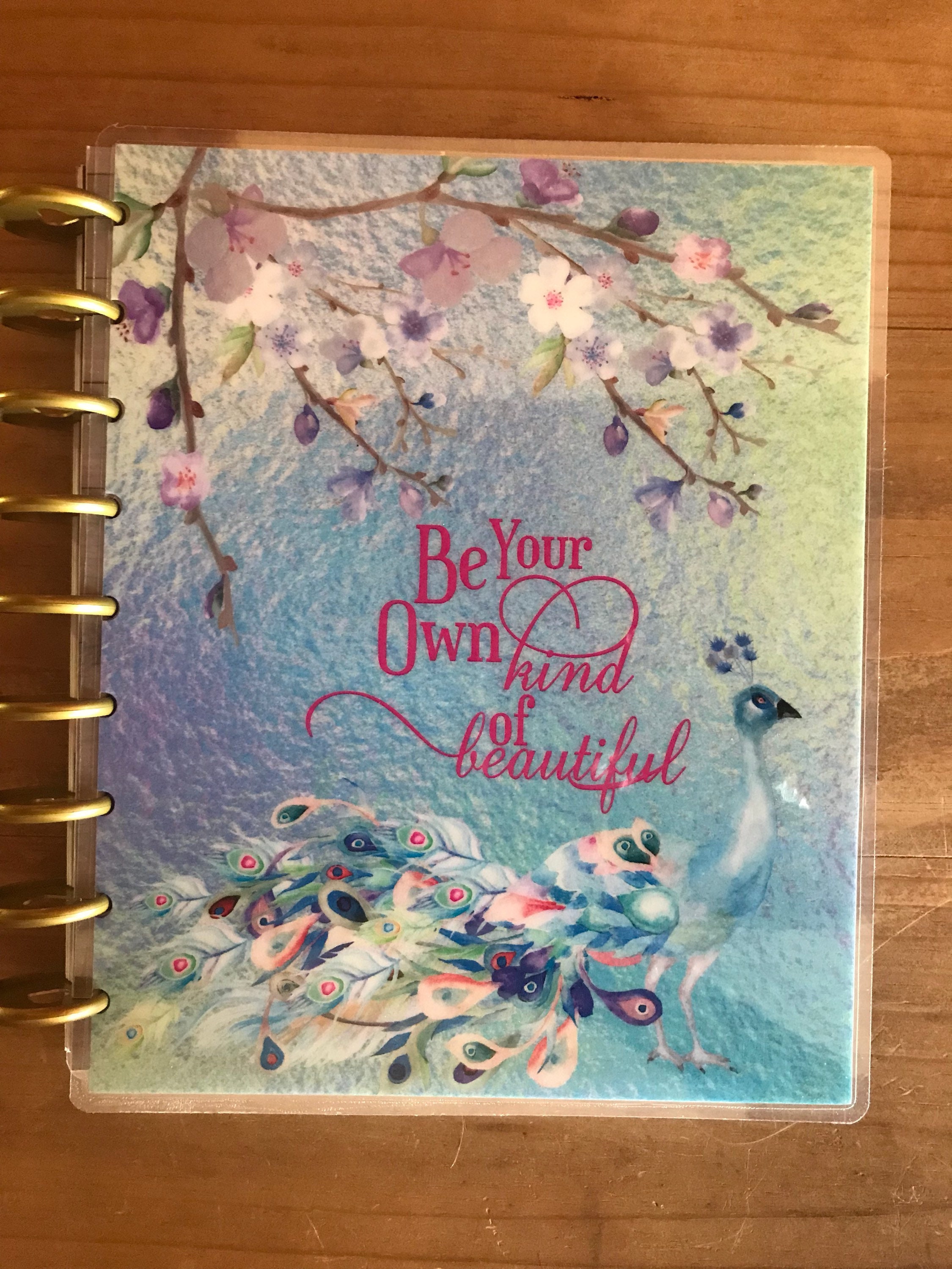 Classic happy planner covers peacock theme mini happy etsy