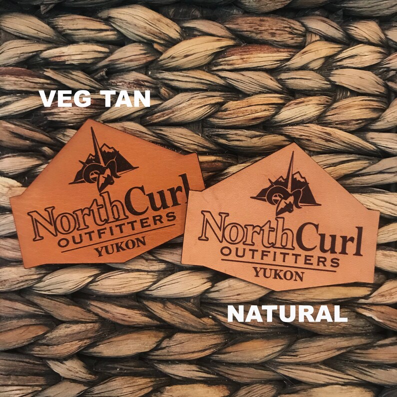 Branding Leather Die Cut Patch Custom