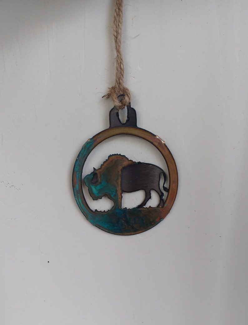 Patina Buffalo Ornament