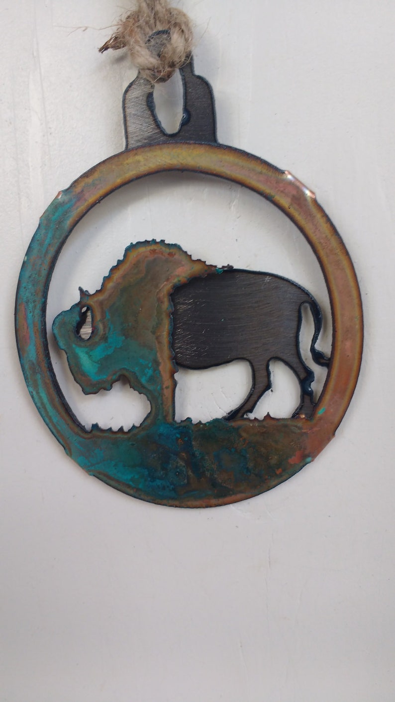 Patina Buffalo Ornament