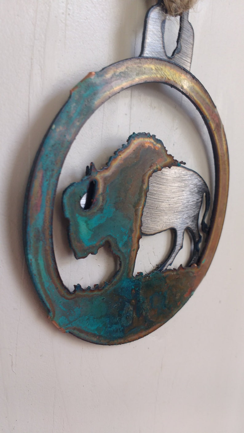 Patina Buffalo Ornament