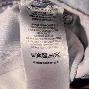 BDG Urban Outfitters Light Wash Distressed Button Fly Slim Straight Jeans Sz 28 image 6
