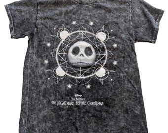 Camiseta Disney Pesadilla antes de Navidad Jack Skellington con lavado mineral Talla PEQUEÑA