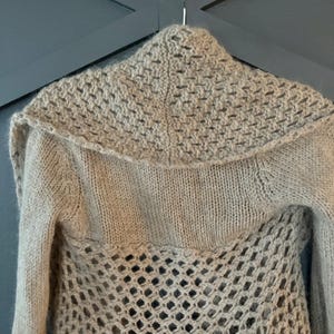 Anthropologie Elsamanda Italian Mohair Wool Knit Cardigan Sweater Sz SMALL Bild 5