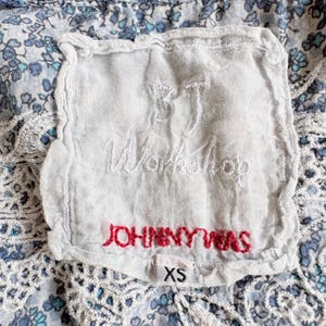 Johnny Was Workshop Blue Floral Dragon Embroidered Lace Button Down Shirt XS image 2