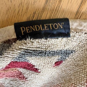 Pendleton White Sands Hooded Kids Towel Poncho SW Tribal Geometric Terrycloth image 5