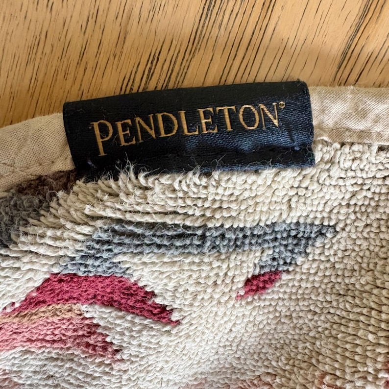 Pendleton White Sands Hooded Kids Towel Poncho SW Tribal Geometric Terrycloth image 5