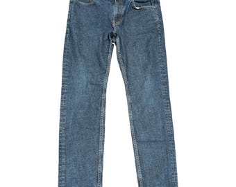 178 Everlane Pantalones vaqueros ajustados para hombre, talla 35x30, lavado oscuro, azul vaquero, pierna recta