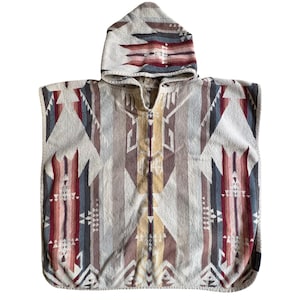 Pendleton White Sands Hooded Kids Towel Poncho SW Tribal Geometric Terrycloth image 1