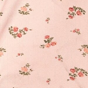 URBAN OUTFITTERS Out From Under Pink Floral Rose Waffle Thermal Top XL Cotton image 5