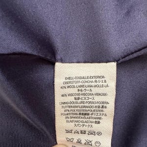 Abrigo militar cruzado de lana y viscosa FREE PEOPLE, negro, azul marino, talla 4 imagen 8