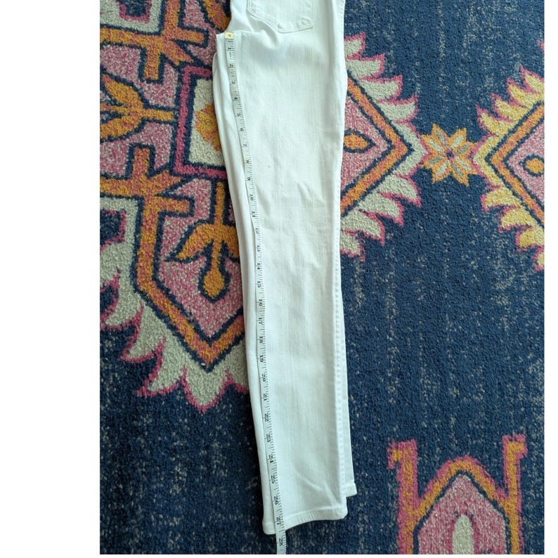Anthropologie PAIGE Hoxton Ankle White High Rise Ankle Skinny Jeans SIZE 25 image 11