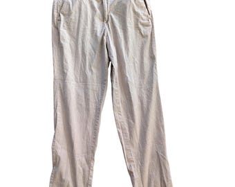 Jack & Jones Jeans Intelligence Carrot Ace Linen Pants Tan 32x26 Hipster Preppy