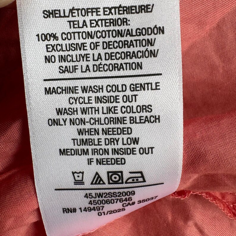 175 NWT Joe's Jeans Voile Smocked Peplum Top SMALL Coral Pink Cotton Sleeveless image 7