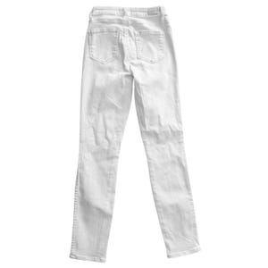 Anthropologie PAIGE Hoxton Ankle White High Rise Ankle Skinny Jeans SIZE 25 image 4