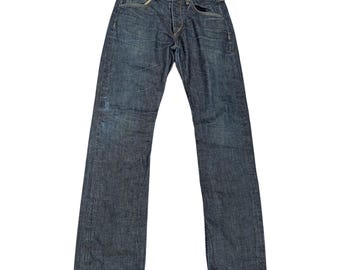 295 RAG & BONE RB15X Slim Straight Tailored Workwear Dark Wash Jeans Mens 34x34