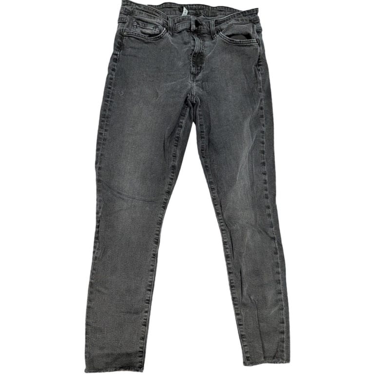 149 JOE'S Jeans Skinny Ankle Pantalones vaqueros de mezclilla gris/negro desgastados para mujer Talla 32 Carbón imagen 1