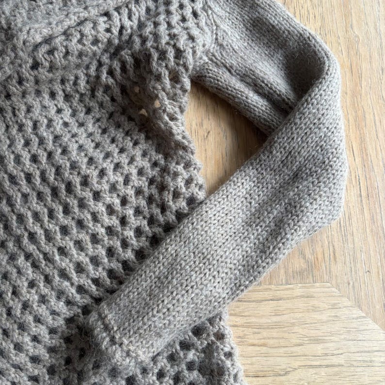 Anthropologie Elsamanda Italian Mohair Wool Knit Cardigan Sweater Sz SMALL Bild 8