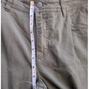 95 Toad&Co Olive Green Organic Cotton Tencel Slim Fit Pants Womens SIZE 10 Eco image 10