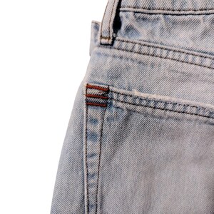 BDG Urban Outfitters Light Wash Distressed Button Fly Slim Straight Jeans Sz 28 image 7