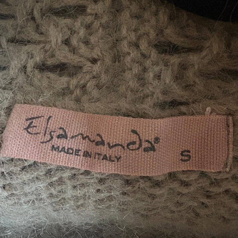 Anthropologie Elsamanda Italian Mohair Wool Knit Cardigan Sweater Sz SMALL Bild 6