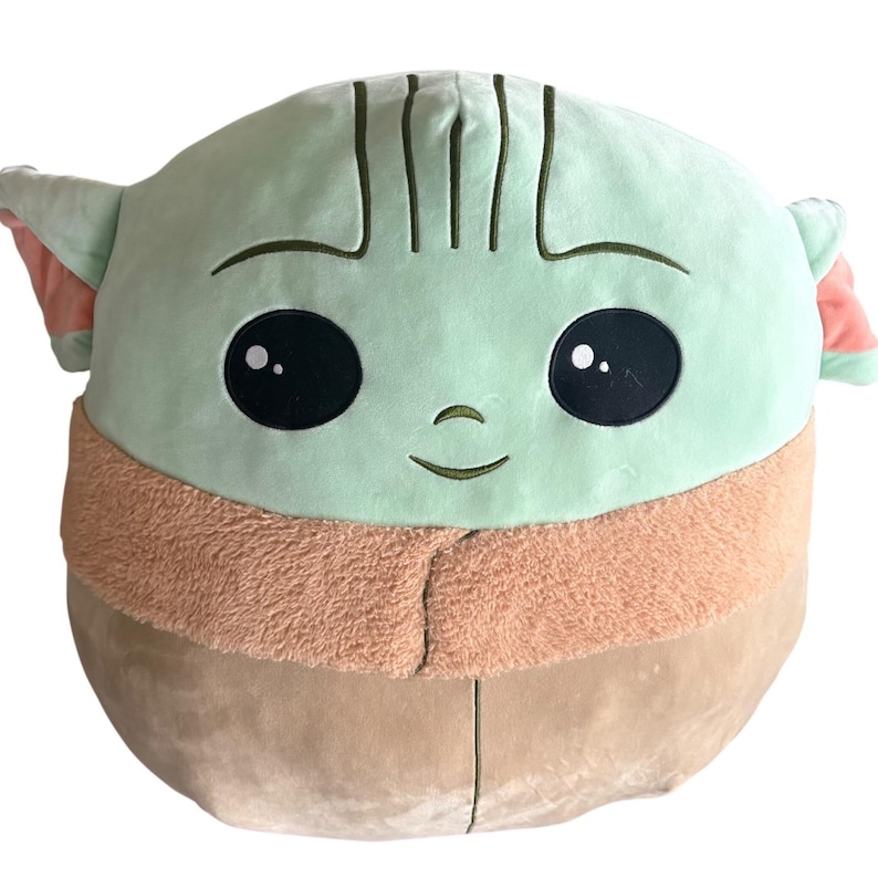 Star Wars '21 The Child Grogu Mandalorian Lg 22"x20"x14" Squishmallow Plush Toy Bild 1