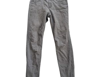 Toad&Co Sequoia Skinny Pants Womens 6 Gray Organic Cotton Stretch Slim Trousers
