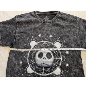 DISNEY Nightmare Before Christmas Jack Skellington Mineral Wash T-Shirt Sz SMALL bild 4