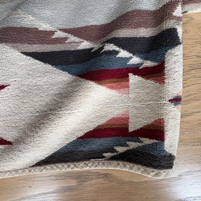 Pendleton White Sands Hooded Kids Towel Poncho SW Tribal Geometric Terrycloth image 8