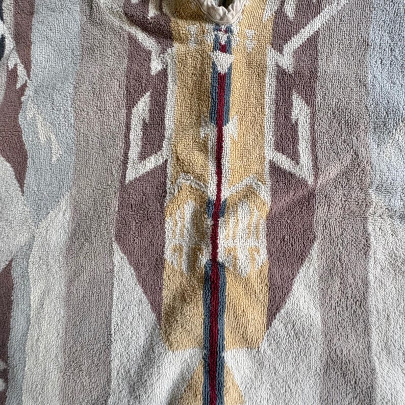 Pendleton White Sands Hooded Kids Towel Poncho SW Tribal Geometric Terrycloth image 4