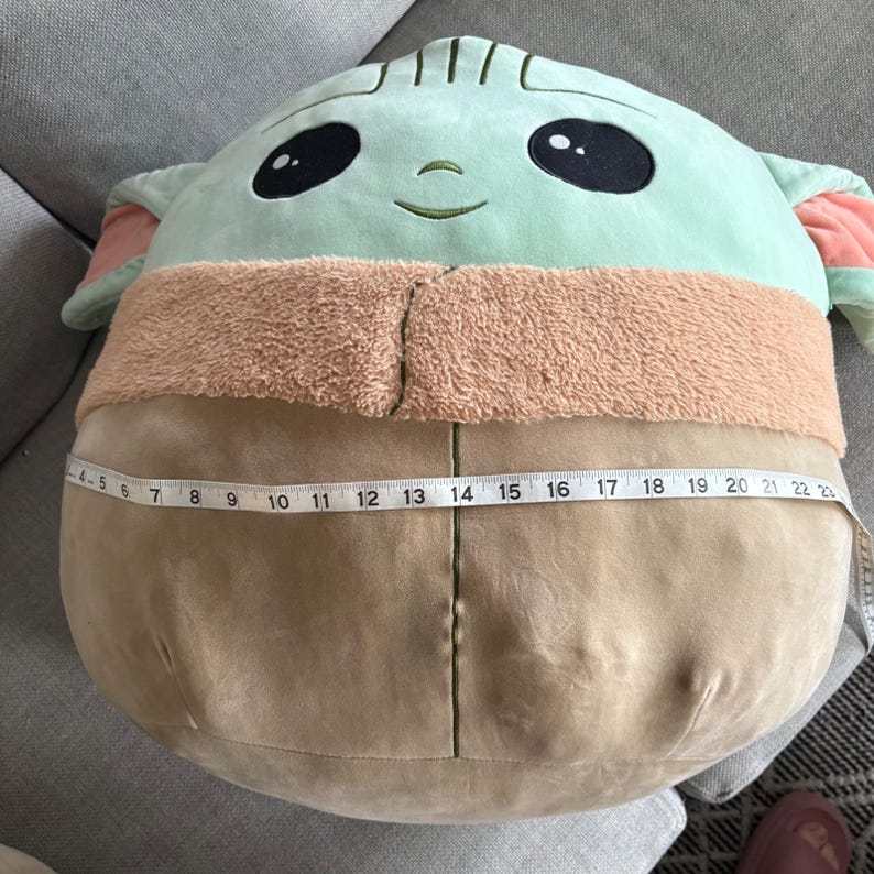 Star Wars '21 The Child Grogu Mandalorian Lg 22"x20"x14" Squishmallow Plush Toy Bild 9