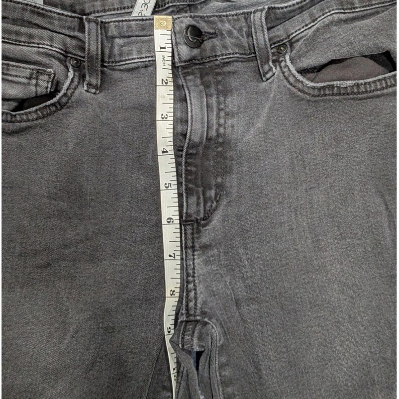 149 JOE'S Jeans Skinny Ankle Pantalones vaqueros de mezclilla gris/negro desgastados para mujer Talla 32 Carbón imagen 5