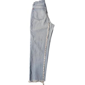 BDG Urban Outfitters Light Wash Distressed Button Fly Slim Straight Jeans Sz 28 image 9