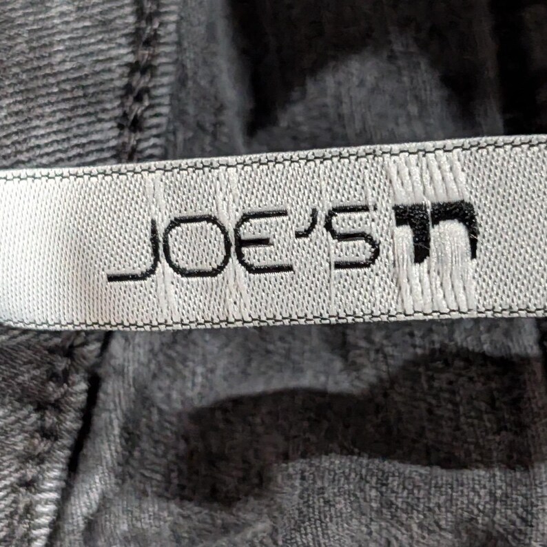 149 JOE'S Jeans Skinny Ankle Pantalones vaqueros de mezclilla gris/negro desgastados para mujer Talla 32 Carbón imagen 2