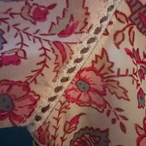 Anthropologie "Love the Label" Pink Floral Sz SMALL Mini Dress Boho Cottage image 8