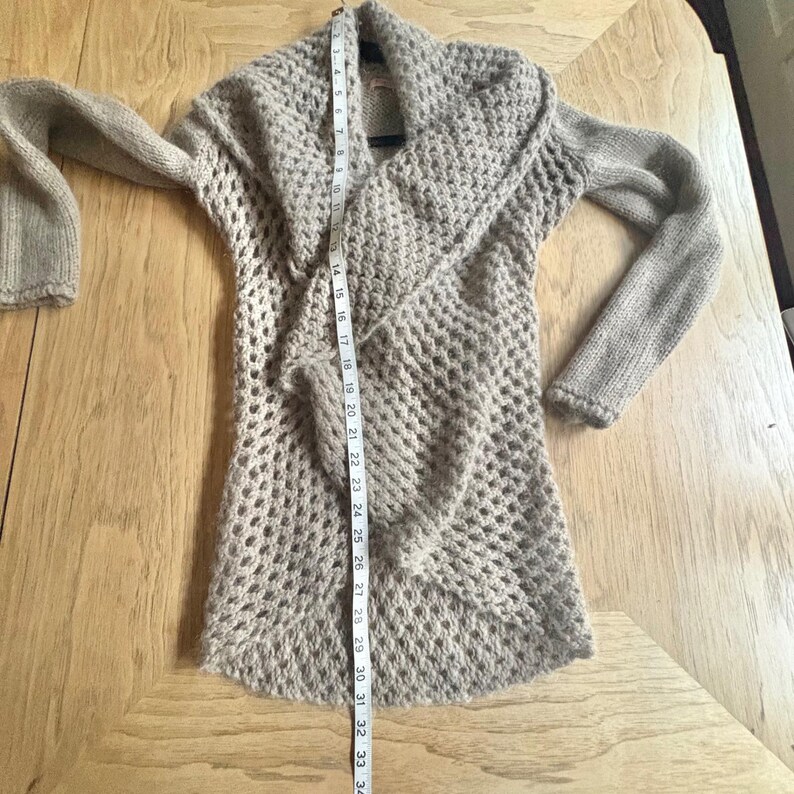 Anthropologie Elsamanda Italian Mohair Wool Knit Cardigan Sweater Sz SMALL Bild 10
