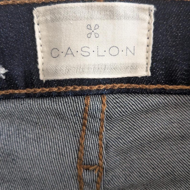 CASLON Dark Wash Skinny Jeans Wmns 26 2P Preppy Stretch Tencel Denim Minimalist image 3